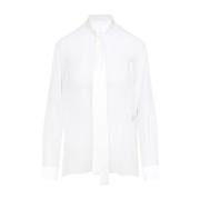 Witte Zijden Overhemd Elegante Collectie Dolce & Gabbana , White , Dam...