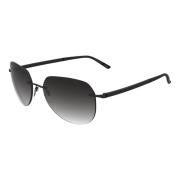 Zwart/Donkergrijs Zonnebril SUN C-2 Silhouette , Black , Unisex