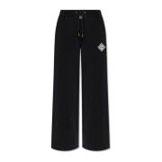 Sweatpants met wijde pijpen Casablanca , Black , Dames