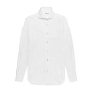 Delicate katoenen twill overhemd Kiton , White , Heren