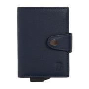 Leren Creditcardhouder Boggi Milano , Blue , Heren