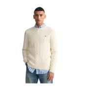 Beige Sweater Gant , Beige , Heren