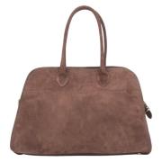 Donkerbruine Satchel Handtas voor Dames gemaakt van Premium Italiaans ...