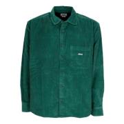 Fluweel Regenwoud Langarm Shirt Obey , Green , Heren