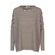 Oversized Top met Boothals Masai , Beige , Dames