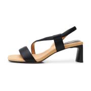 Sylvi sandal satin - Black Satin Shoe the Bear , Black , Dames