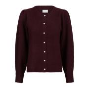 Wijn Cardigan met knoopsluiting Neo Noir , Red , Dames