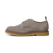 Kip derby waterafstotend suède - Taupe Shoe the Bear , Beige , Heren