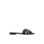 Slides Keke Malone Souliers , Black , Dames