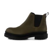 Arvid chelsea boot leer - Mosgroen Shoe the Bear , Green , Heren