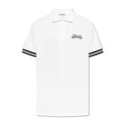 Polo met logo Moncler , White , Heren