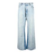 Katoenen Denim Jeans Amish , Blue , Dames