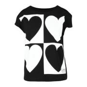 Tshirt Love Moschino , Black , Dames