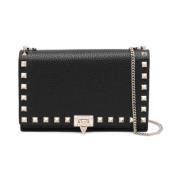 Zwarte Clutch Tassen voor Vrouwen Valentino Garavani , Black , Dames