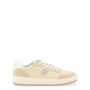 Stijlvolle Lage Top Sneakers Philippe Model , Beige , Heren