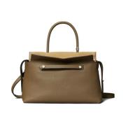 Bruine Schoudertas van Kalfsleer Tory Burch , Brown , Dames