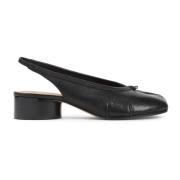 Zwarte Ballerina Slingback Schoenen Maison Margiela , Black , Dames