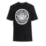 Zwarte Crew Neck T-shirts en Polos Balmain , Black , Heren