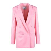 Viscose Jas Msgm , Pink , Dames