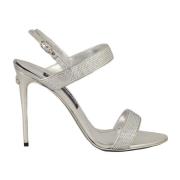 Leren schoenen met rubberen zool Dolce & Gabbana , Gray , Dames