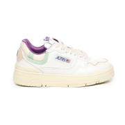 Witte Roze Sneakers met Micro Mesh Autry , Beige , Dames