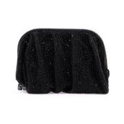 Zwarte Strass Compact Tas Venus La Petite Benedetta Bruzziches , Black...