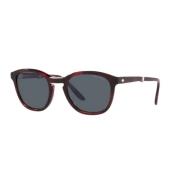 Rode Acetaat Zonnebril Ar8170-5862R5 Giorgio Armani , Red , Heren