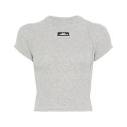 Heather Grey Raglan Mouw T-shirt Ottolinger , Gray , Dames