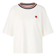 Gestreept Cropped T-shirt Marc Cain , White , Dames