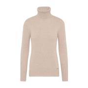 Zachte Cashmere Coltrui Kiton , Brown , Dames