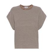 Stijlvolle T-shirts en Polos Brunello Cucinelli , Brown , Dames