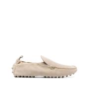 Beige Leren Schoenen met Treklipje Tod's , Beige , Dames