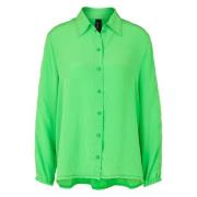 Lichte Hemdblouse met Ruche Marc Cain , Green , Dames