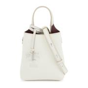 Elegante witte leren crossbodytas Tod's , White , Dames