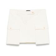 Witte Rok met Zakken en Knopen Tom Ford , White , Dames