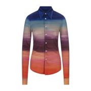 Regenboog Dégradé Dark Side of the Moon Shirt Marni , Multicolor , Dam...