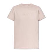 T-shirt met logo Moncler , Pink , Dames