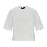 Top met gebarsten effect Fabiana Filippi , White , Dames