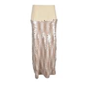 Beige Rok voor Vrouwen Erika Cavallini , Beige , Dames