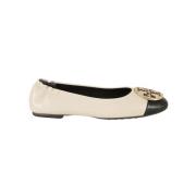 Platte schoenen met Claire Cap-Toe Ballet Tory Burch , White , Dames