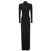 Elegante Zwarte Jurk The New Arrivals Ilkyaz Ozel , Black , Dames