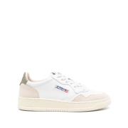 Witte Sneakers met Geperforeerde Neus Autry , White , Heren