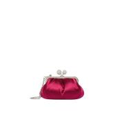 Elegante Pasticcino-stijl Satijnen Tas Max Mara Weekend , Pink , Dames