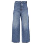 Blauwe Denim Lage Taille Jeans Khaite , Blue , Dames