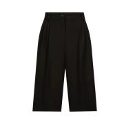 Zwarte Gabardine Tailored Shorts Dolce & Gabbana , Black , Dames