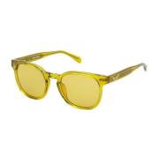 Bruine Acetaat Zonnebril met Geel Glas Zadig & Voltaire , Yellow , Uni...