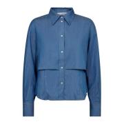 Denimcc Double Layer Shirt Blouse Co'Couture , Blue , Dames