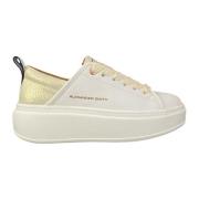 Wembley High Leren Sneaker Wit Alexander Smith , White , Dames