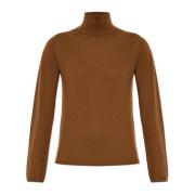 Turtleneck Patroni Max Mara , Brown , Dames