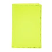 Fluorescerend Geel Compact Leren Portemonnee Comme des Garçons , Yello...